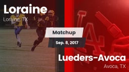 Matchup: Loraine vs. Lueders-Avoca  2017