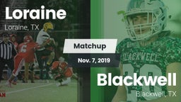 Matchup: Loraine vs. Blackwell  2019