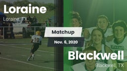 Matchup: Loraine vs. Blackwell  2020