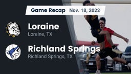 Recap: Loraine  vs. Richland Springs  2022