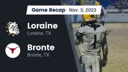 Recap: Loraine  vs. Bronte  2023