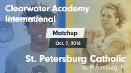Matchup: Clearwater Academy I vs. St. Petersburg Catholic  2016