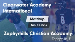 Matchup: Clearwater Academy I vs. Zephyrhills Christian Academy  2016
