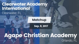 Matchup: Clearwater Academy I vs. Agape Christian Academy  2017