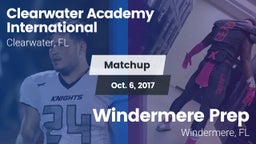 Matchup: Clearwater Academy I vs. Windermere Prep  2017