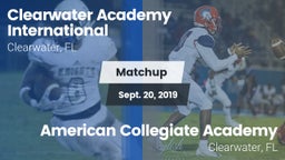 Matchup: Clearwater Academy I vs. American Collegiate Academy 2019
