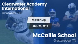 Matchup: Clearwater Academy I vs. McCallie School 2019
