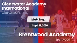 Matchup: Clearwater Academy I vs. Brentwood Academy  2020