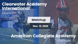 Matchup: Clearwater Academy I vs. American Collegiate Academy 2020
