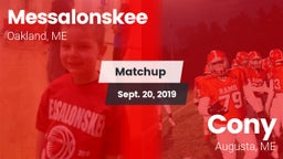Matchup: Messalonskee vs. Cony  2019