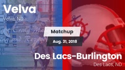 Matchup: Velva  vs. Des Lacs-Burlington  2018