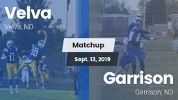 Matchup: Velva  vs. Garrison  2019