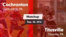 Matchup: Cochranton vs. Titusville  2016