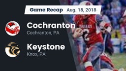 Recap: Cochranton  vs. Keystone  2018