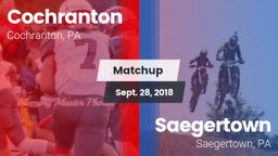 Matchup: Cochranton vs. Saegertown  2018