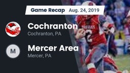 Recap: Cochranton  vs. Mercer Area  2019