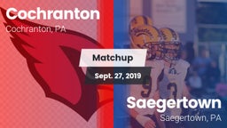 Matchup: Cochranton vs. Saegertown  2019