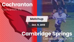 Matchup: Cochranton vs. Cambridge Springs  2019