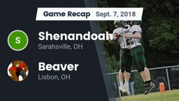 Recap: Shenandoah  vs. Beaver  2018