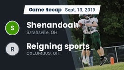 Recap: Shenandoah  vs. Reigning sports 2019