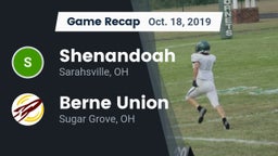 Recap: Shenandoah  vs. Berne Union  2019