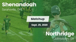 Matchup: Shenandoah vs. Northridge  2020