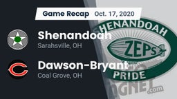 Recap: Shenandoah  vs. Dawson-Bryant  2020
