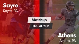 Matchup: Sayre vs. Athens  2016