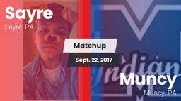 Matchup: Sayre vs. Muncy  2017