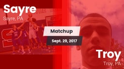Matchup: Sayre vs. Troy  2017