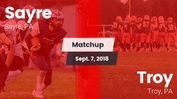 Matchup: Sayre vs. Troy  2018