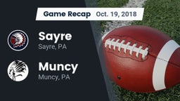 Recap: Sayre  vs. Muncy  2018