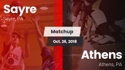 Matchup: Sayre vs. Athens  2018