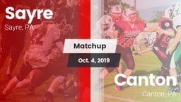 Matchup: Sayre vs. Canton  2019