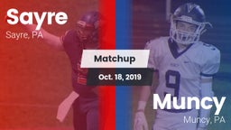 Matchup: Sayre vs. Muncy  2019