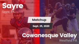 Matchup: Sayre vs. Cowanesque Valley  2020