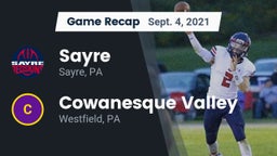 Recap: Sayre  vs. Cowanesque Valley  2021