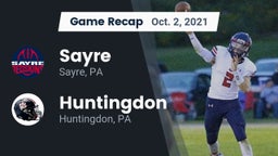 Recap: Sayre  vs. Huntingdon  2021