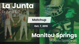 Matchup: La Junta vs. Manitou Springs  2016
