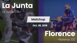Matchup: La Junta vs. Florence  2016