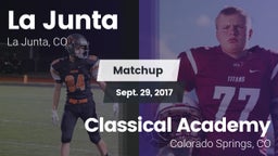 Matchup: La Junta vs. Classical Academy  2017