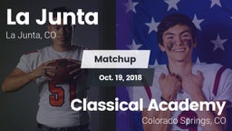 Matchup: La Junta vs. Classical Academy  2018