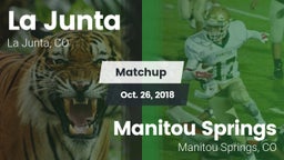 Matchup: La Junta vs. Manitou Springs  2018