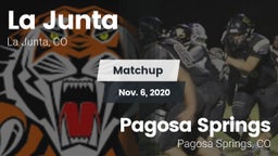 Matchup: La Junta vs. Pagosa Springs  2020