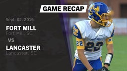 Recap: Fort Mill  vs. Lancaster  2016