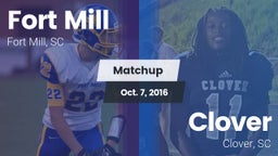 Matchup: Fort Mill vs. Clover  2016