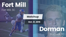 Matchup: Fort Mill vs. Dorman  2016