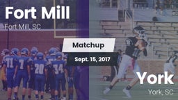 Matchup: Fort Mill vs. York  2017