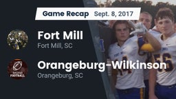 Recap: Fort Mill  vs. Orangeburg-Wilkinson  2017