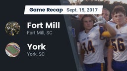 Recap: Fort Mill  vs. York  2017